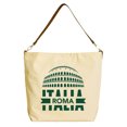 thumbnail image 1 of Vietsbay Roma City, Italy Beige Print Canvas Tote Bag with Leather Strap WAS_29, 1 of 1
