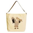 thumbnail image 1 of Vietsbay White Pelican Beige Printed Canvas Tote Bag with Leather Strap WAS_29, 1 of 1