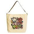 thumbnail image 1 of Vietsbay Women Graffiti-8 Beige Print Canvas Tote Bag with Leather Strap WAS_29, 1 of 1