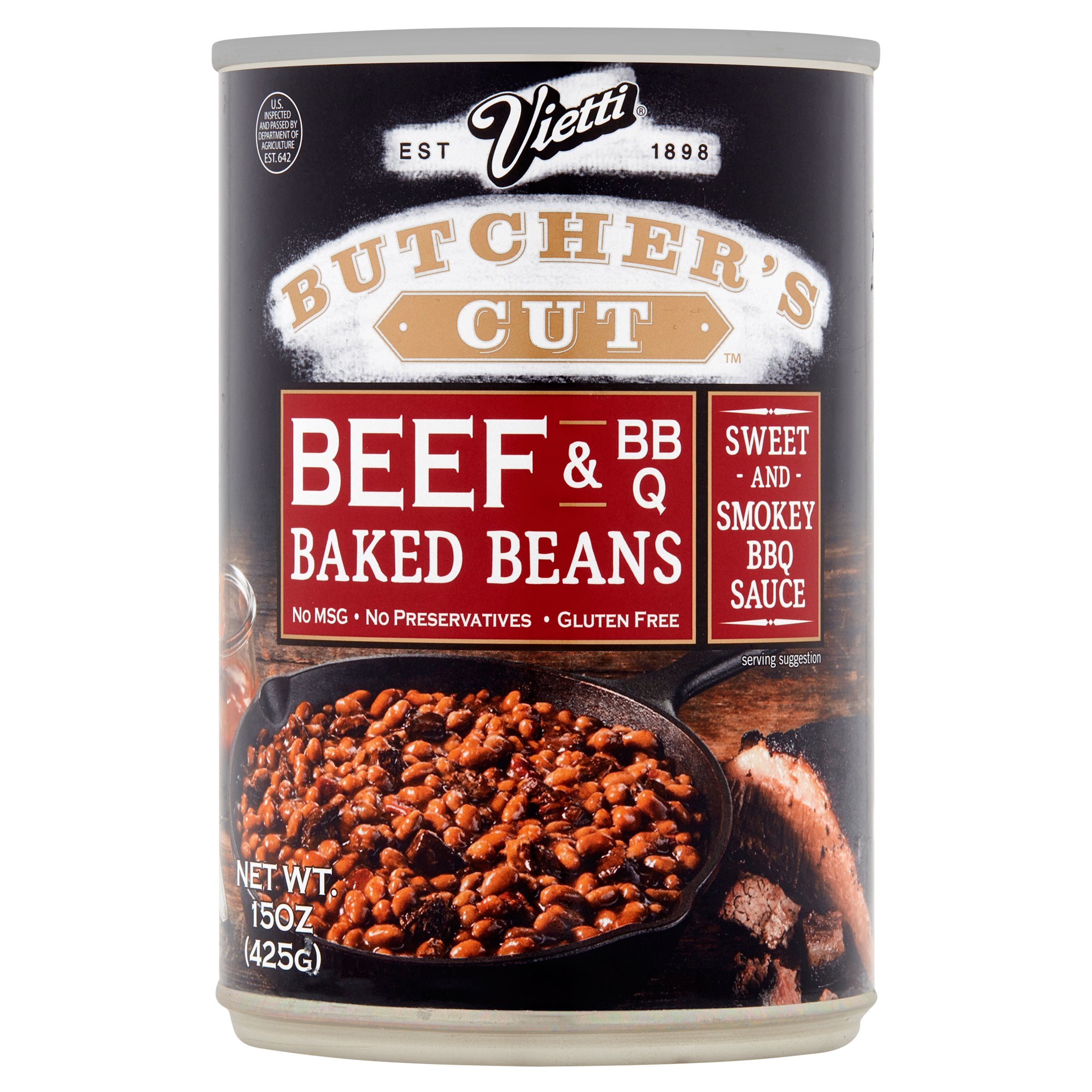 Vietti Beans Baked Beef Bbq Sauc,15 oz (Pack Of 12)