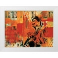 thumbnail image 1 of Vieux, Thierry 32x25 White Modern Wood Framed Museum Art Print Titled - Jazz II, 1 of 4