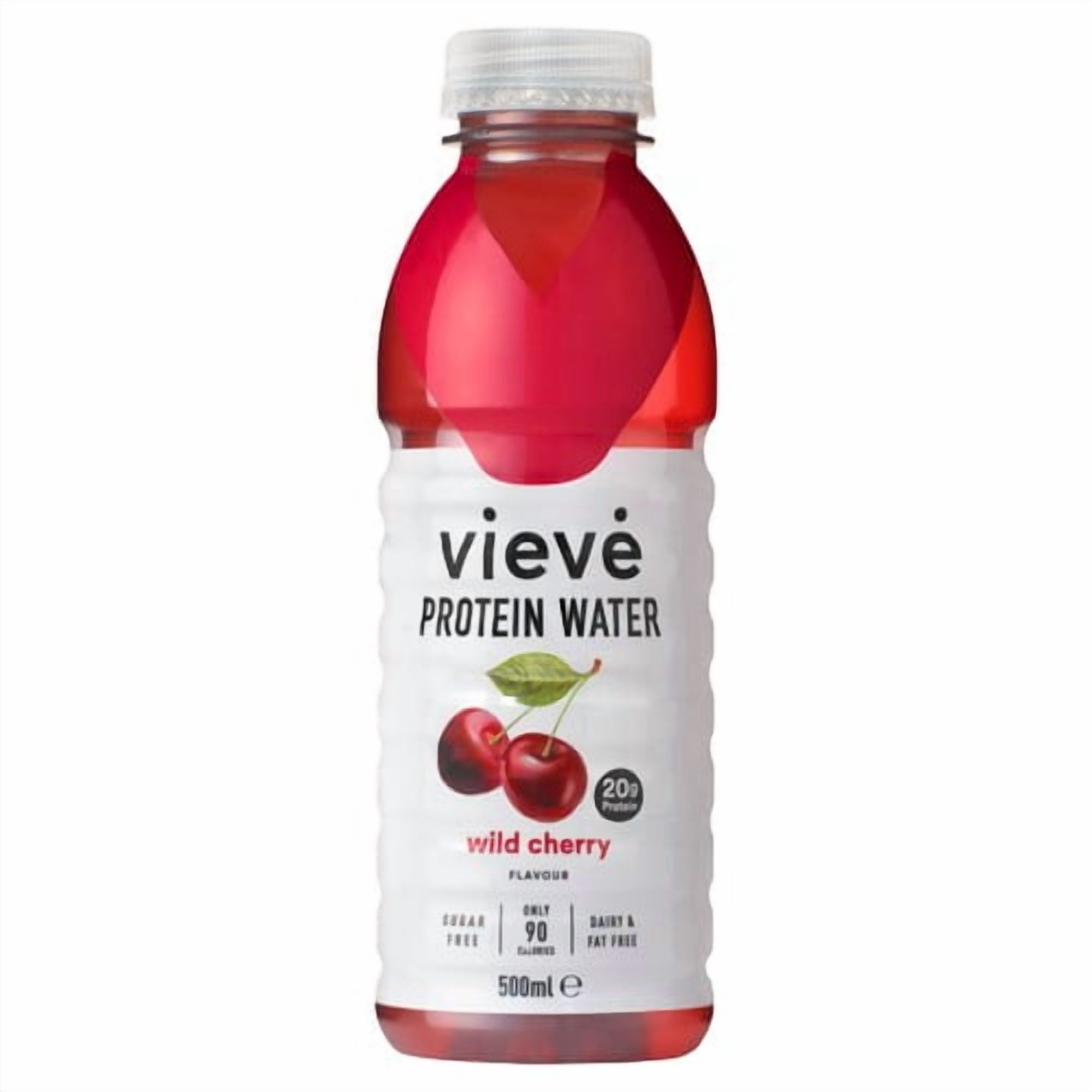 Vieve Protein Water Wild Cherry 500ml, British Import (Pack of 6)