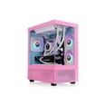 thumbnail image 1 of Thermaltake View 170 TG ARGB Bubble Pink Micro Chassis - Micro Tower - Bubble Pink - Tempered Glass, SPCC - 3 x Bay - 3 ? 120mm Fan(s) Installed - Micro ATX, Mini ITX Motherboard Supported - 2 x Fa..., 1 of 20