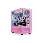 Thermaltake View 170 TG ARGB Bubble Pink Micro Chassis - Micro Tower - Bubble Pink - Tempered Glass, SPCC - 3 x Bay - 3 ? 120mm Fans Installed - Micro ATX, Mini ITX Motherboard Supported - 2 x Fa...