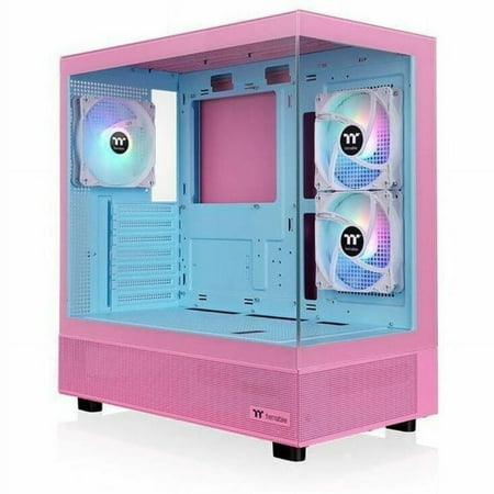 Thermaltake - View 270 Plus TG ARGB E-ATX Mid-Tower PC Case - Bubble Pink