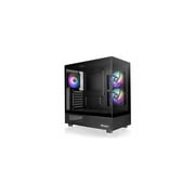 View 270 Plus TG ARGB Black Mid Tower E-ATX Case; 3x120mm ARGB Fans Included; Support Up to 360mm Radiator; Front & Side Dual Tempered Glass Panel; CA-1Y7-00M1WN-01;