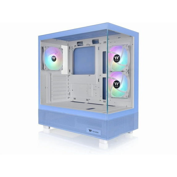 Thermaltake View 270 Plus TG ARGB ATX Mid-Tower Gaming Computer Case Hydrangea Blue