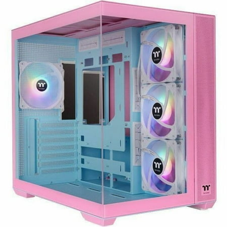 Thermaltake - View 380 TG ARGB ATX Mid-Tower PC Case - Bubble Pink