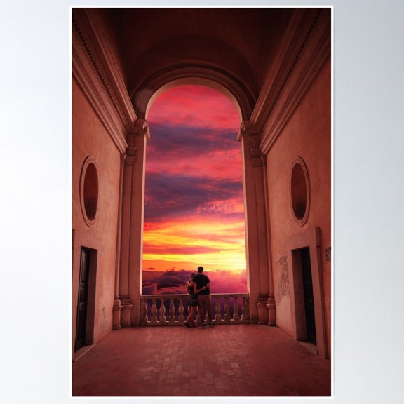 View Above The Clouds Poster Wall Art, Modern Wall Decor, 8x12 UNFRAMED