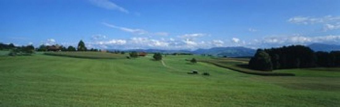 View Along Rural Hillside Zurich Switzerland Canvas Art - Panoramic Images (18 x 6)