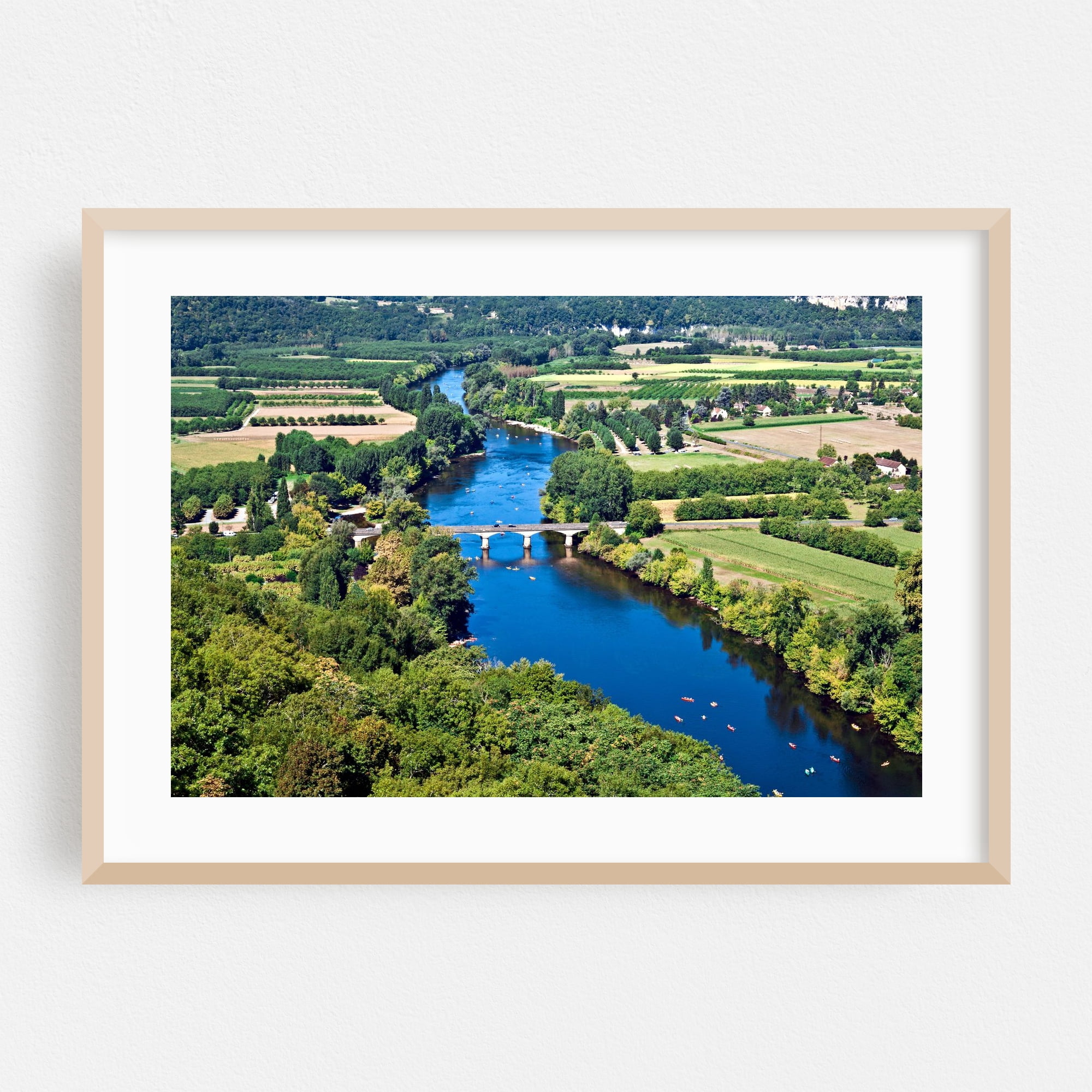 View from the Bastide Domme of the Dordogne valley Domme Nouvelle — free download