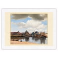 thumbnail image 1 of View of Delft - South Holland Netherlands - From an Original Color Painting by Johannes Vermeer c.1661 - Japanese Unryu Rice Paper Art Print (Unframed) 12 x 16 in, 1 of 4