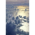 thumbnail image 1 of View From Above Clouds Over Ocean, Sun Reflections A35G Poster Print (24 x 38), 1 of 3