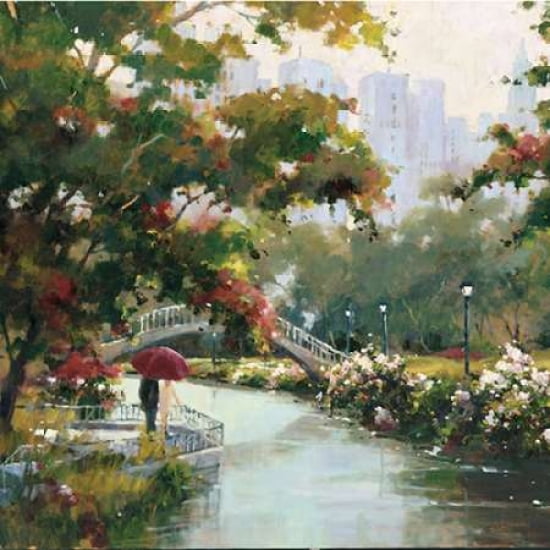 View From The Park Canvas Art - Marilyn Simandle (24 x 24)