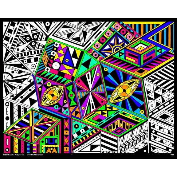 View From The Top - Fuzzy Velvet Coloring Poster 16x20 Inches