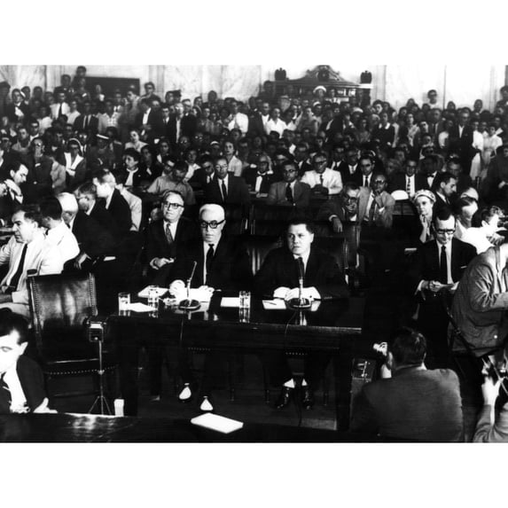 View In The Crowded Caucus Room In The Senate Office Building As James R. Hoffa History (24 x 18)
