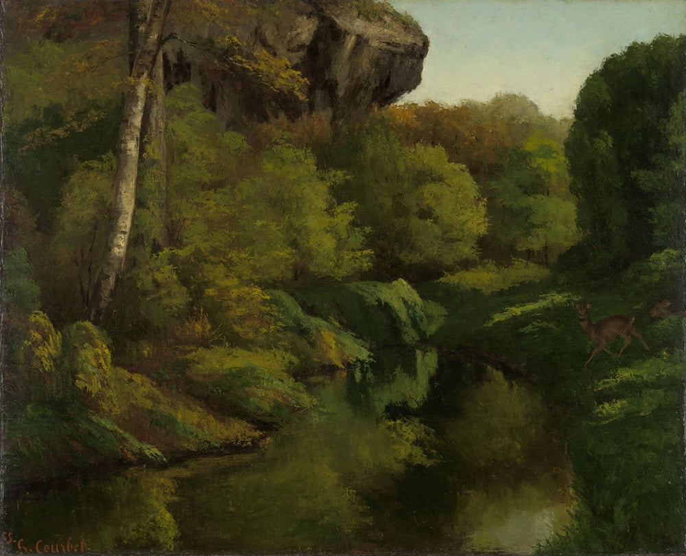 View In The Forest Of Fontainebleau Canvas Art - (36 x 24)