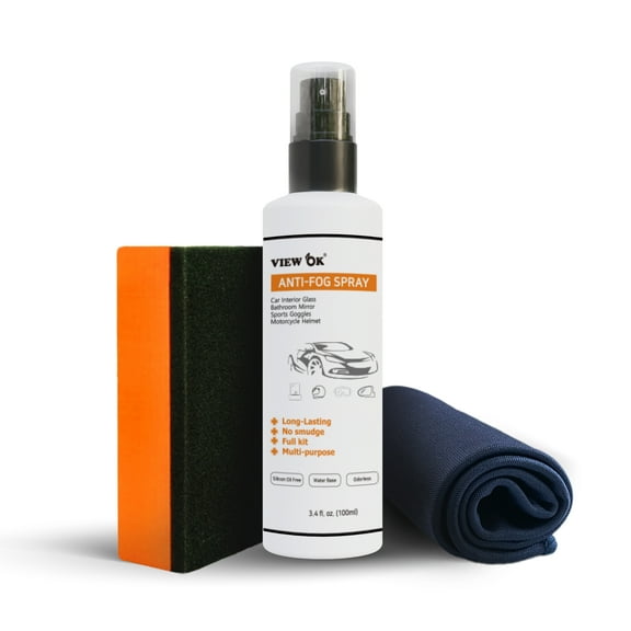 View OK Anti-Fog Spray for Car Interior Glass 3.38 Fl. Oz