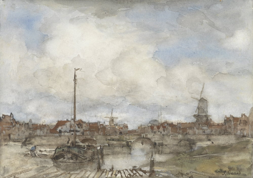 View Of A City Canvas Art - (36 x 24)