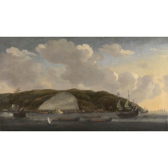 View Of Algiers With De RuyterS Ship De Liefde Canvas Art - (24 x 18)