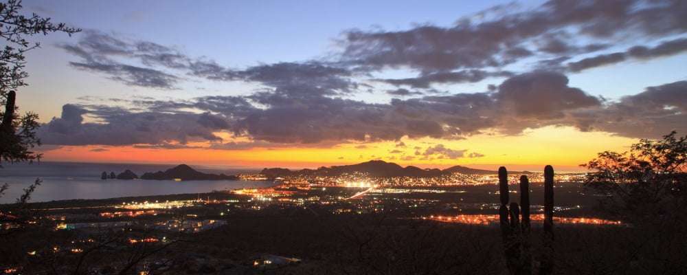 View Of Cabo San Lucas At Sunset Cabo San Lucas Baja California Sur Mexico Canvas Art - Stuart Westmorland Design Pics (24 x 9)