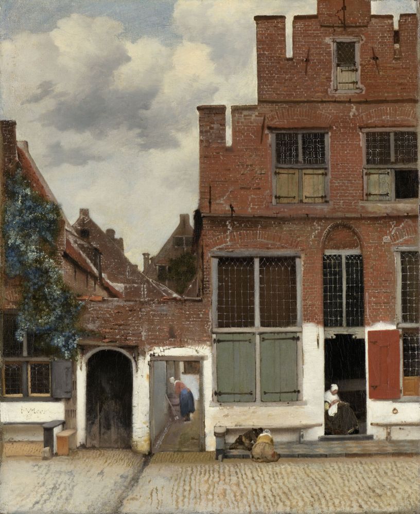 View Of Houses In Delft Canvas Art - (18 x 24)