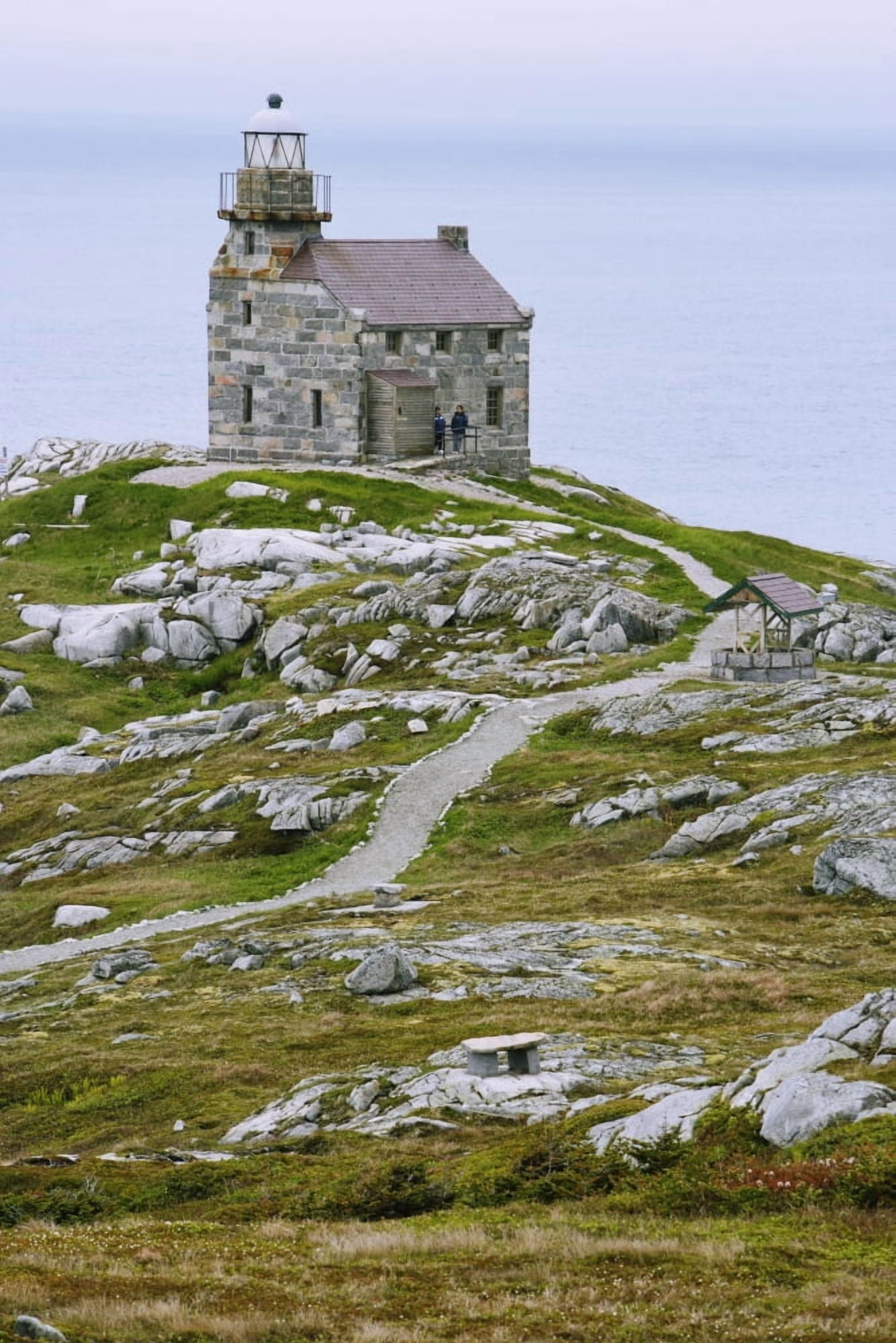 View Of Lighthouse Rose Blanche Newfoundland Canada Canvas Art - Yves Marcoux Design Pics (22 x 34)