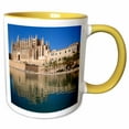 thumbnail image 1 of 3drose, View of Moated Cathedral, Palma De Mallorca, Mallorca, Spain., 11oz Two-tone Yellow Mug, 1 of 6