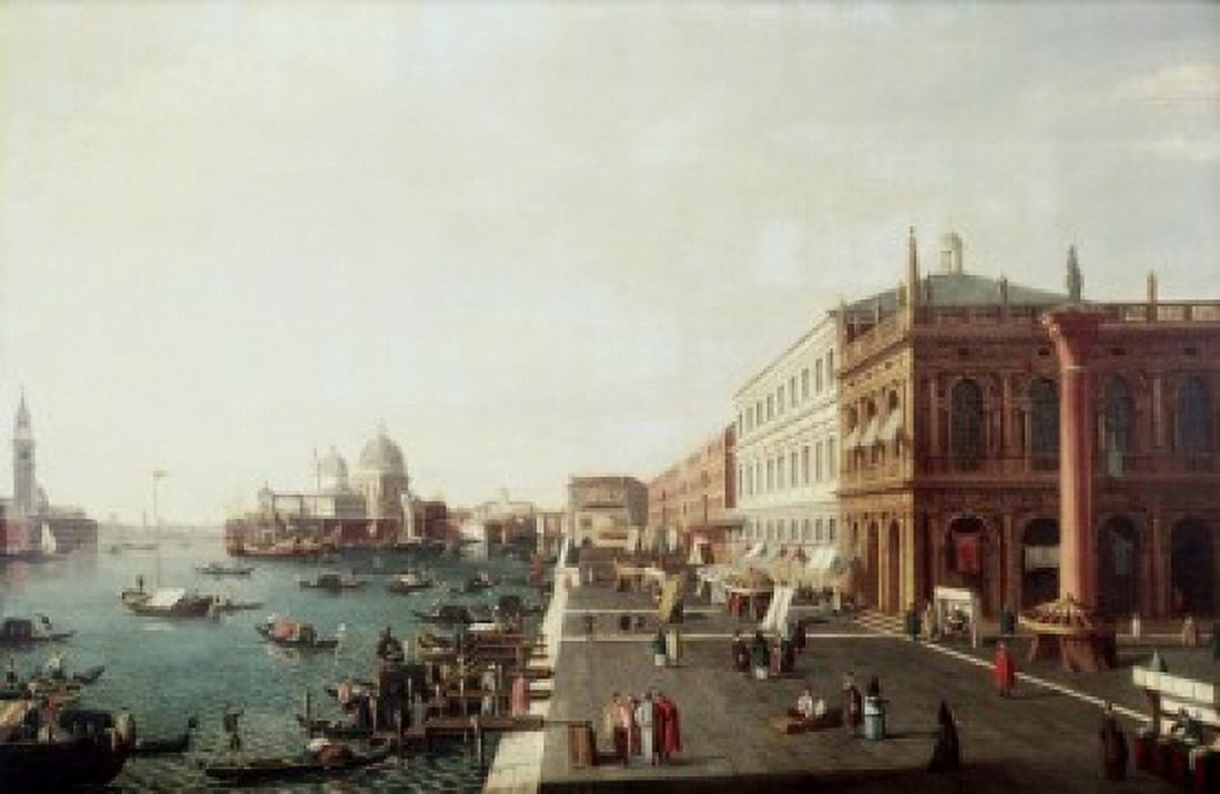 View Of Molo In Venice #1 Bellotto Bernardo(1721-1780 Italian) Canvas Art - Bernardo Bellotto (18 x 24)