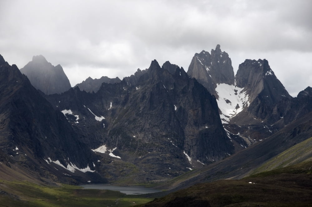 View Of Mount Monolith From Grizzly Lake Trail Tombstone Territorial Park Yukon Territory Canada Canvas Art - Mark Newman Design Pics (38 x 24)