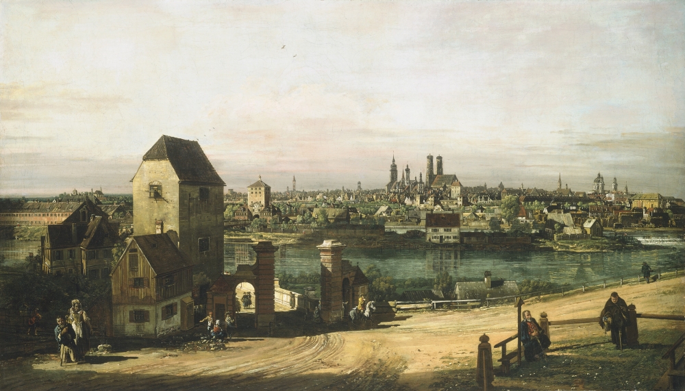 View Of Munich Canvas Art - (24 x 18)