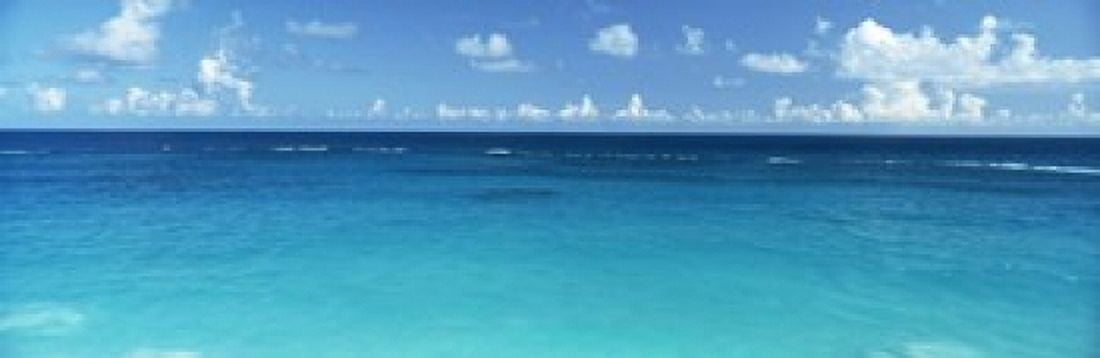 View Of The Atlantic Ocean Bermuda Canvas Art - Panoramic Images (18 x 6)