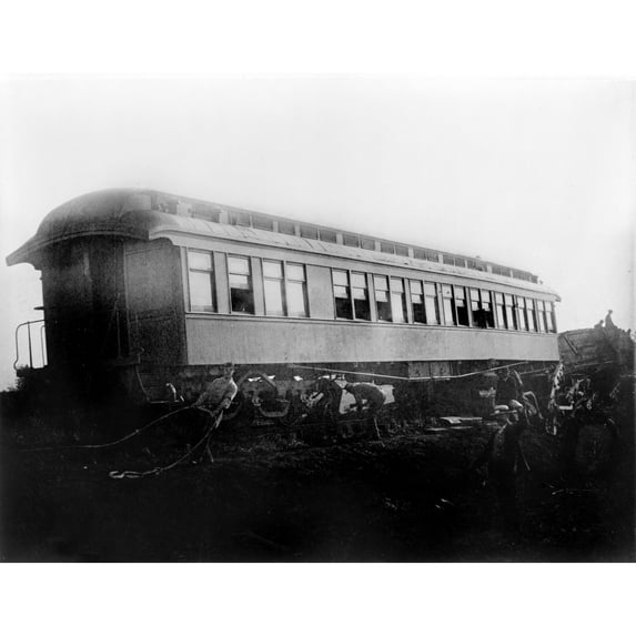 View Of The Great Railroad Wreck History (24 x 18)