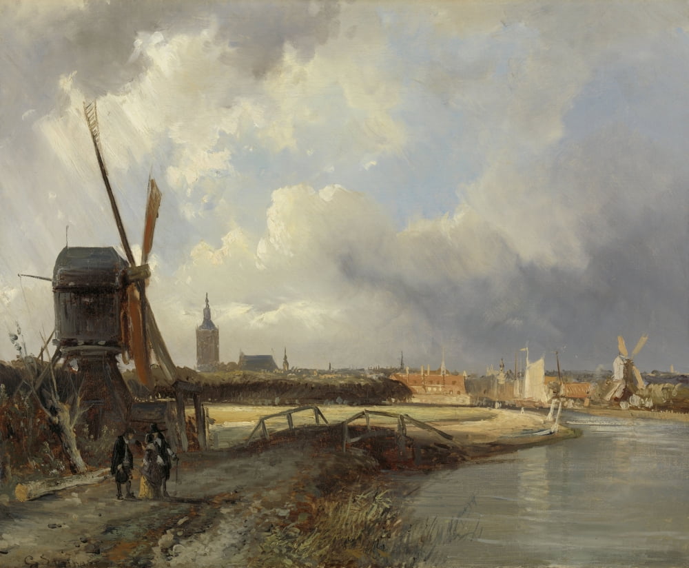 View Of The Hague Canvas Art - (24 x 18)