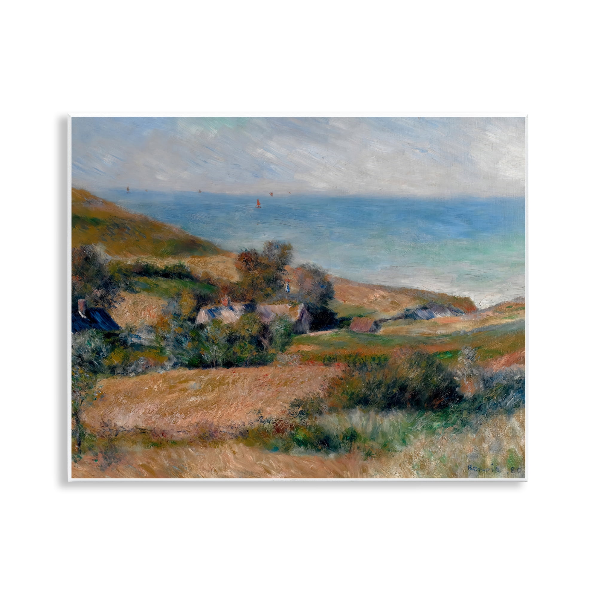 View Of The Seacoast Renoir Wall Plaque Art, design by Pierre-Auguste Renoir