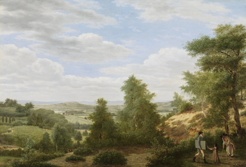 View Of The Valley Of Montmorency Near Saint-Leu-La-Foret Canvas Art - (24 x 18)