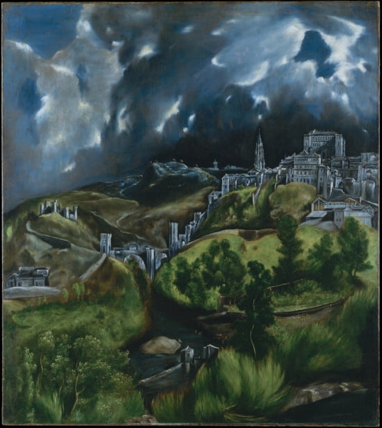 View Of Toledo Canvas Art - El Greco (18 x 24)