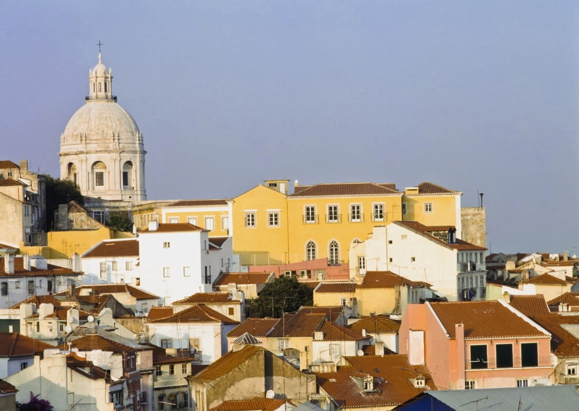 View Of Town Of Alfama Canvas Art - Ingrid Rasmussen Design Pics (18 x 13)