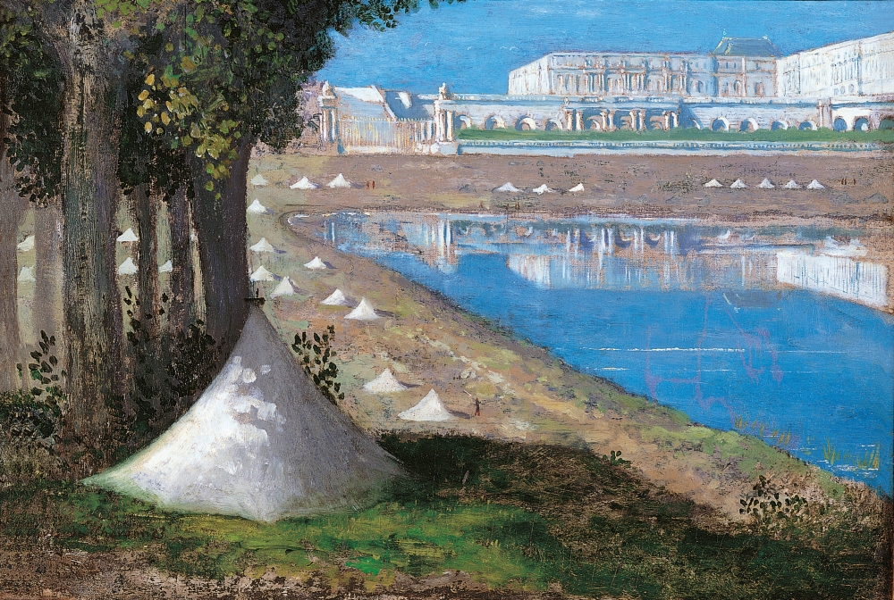 View Of Versailles Castle And The Orangerie Canvas Art - (36 x 24)