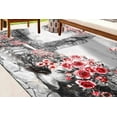 thumbnail image 1 of View Rug, Salon Rugs, Abstract Landscape Rug, Wedding Rugs, Home Decor Rug, Fink Flower Rugs, Bridesmaid Gift Rug, Home Decor, Large Rugs, 3.3'x9.2' - 100x280 cm, 1 of 8