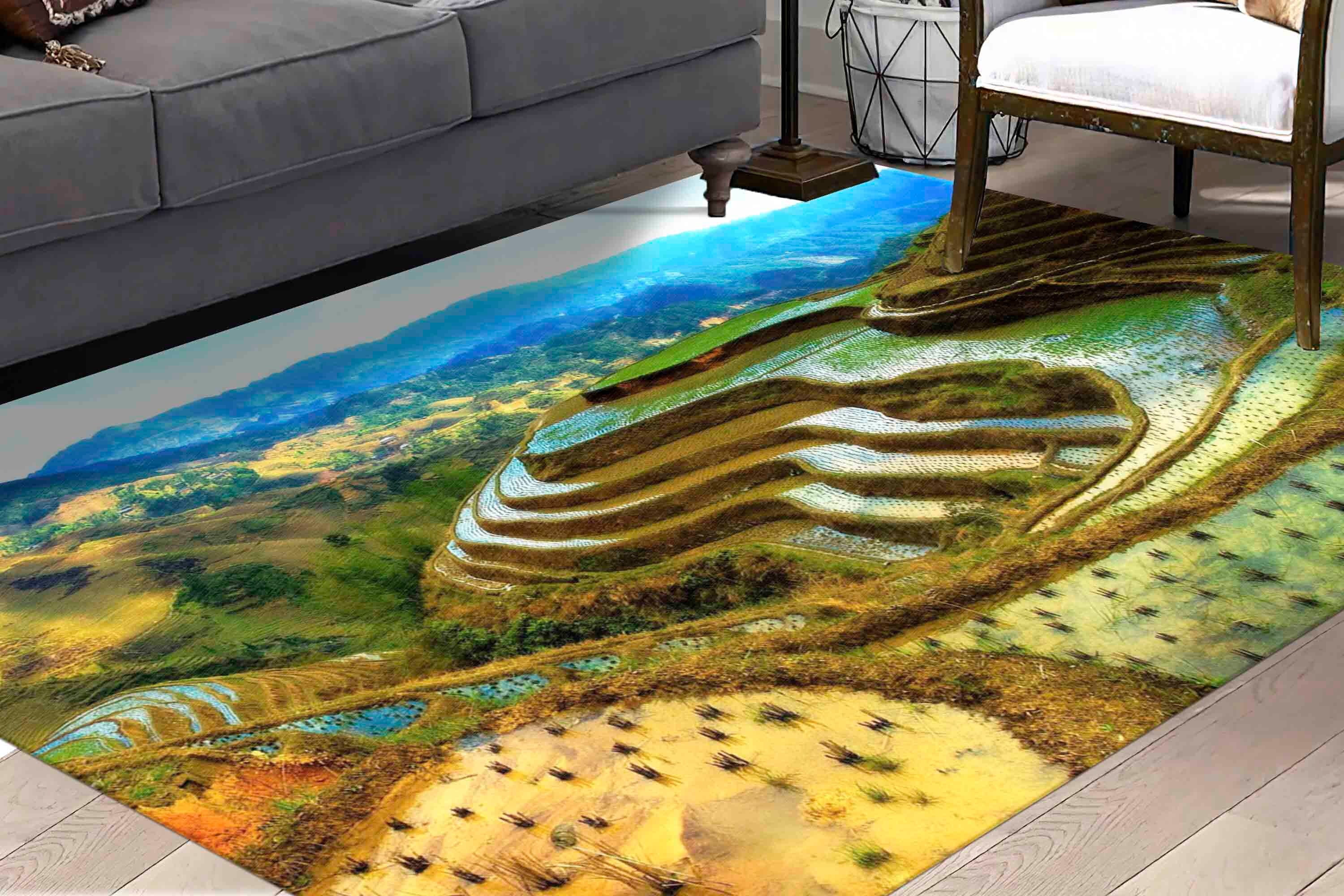 String Rug Philippines View Rugs, Nature Landscape Rug, Landscape Rug, Personalized Rugs ...