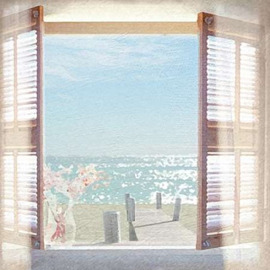 View Through Shutters Canvas Art - Malcolm Sanders (24 x 24)
