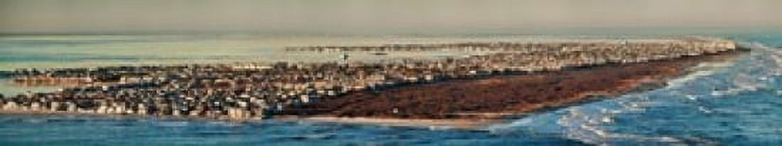 View across the inlet to an island city Brigantine from Atlantic City Atlantic County New Jersey USA Canvas Art - Panoramic Images (22 x 4)