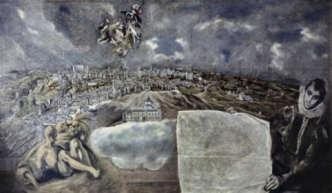 View and Plan of Toledo 1608 El Greco (1541-1641Greek) Oil on canvas Museo del Greco Toledo Spain Canvas Art - El Greco (18 x 24)