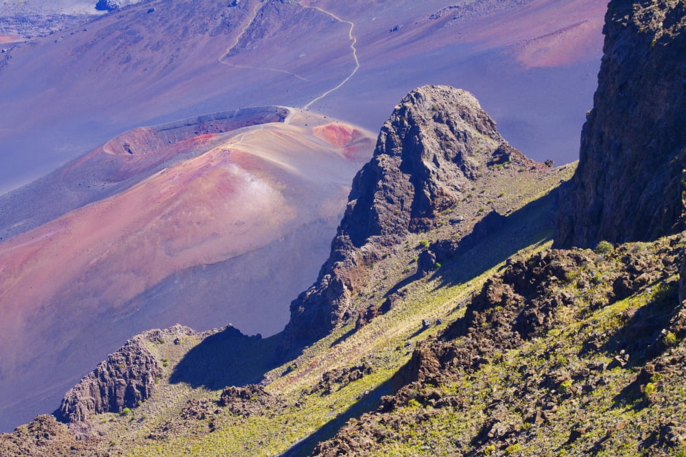 View of the cinder cones from the Kalahaku Overlook Haleakala Natonal Park Maui Hawaii United States of America Canvas Art - Ron Dahlquist Design Pics (19 x 12)