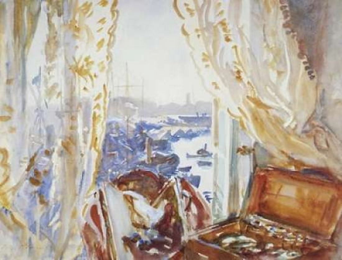 View from a Window Genoa Canvas Art - John Singer Sargent (18 x 24)