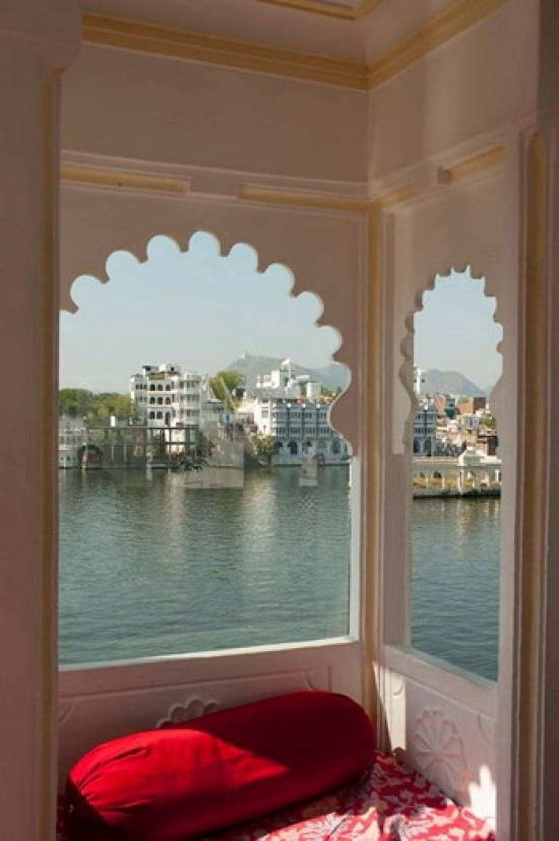 View from a restaurant Udaipur Rajasthan India Canvas Art - Inger Hogstrom DanitaDelimont (24 x 36)