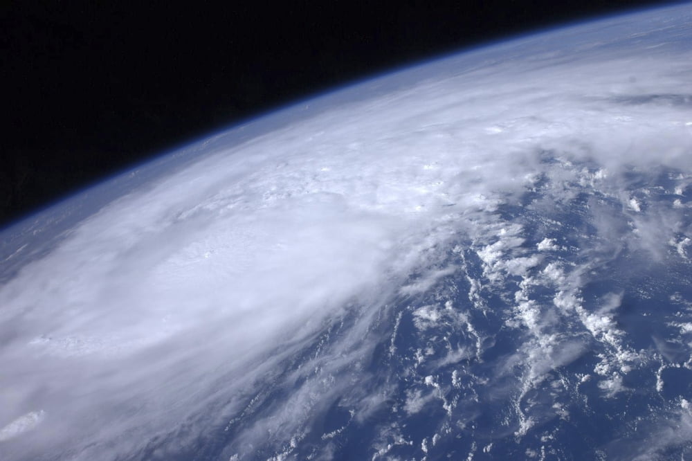 View from space of Hurricane Irene as it passes over the Caribbean Canvas Art - Stocktrek Images (35 x 23)