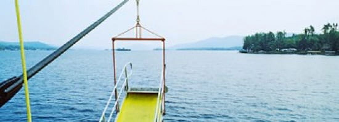 View from the Minne Ha Ha Steamboat Lake George New York State USA Canvas Art - Panoramic Images (36 x 13)