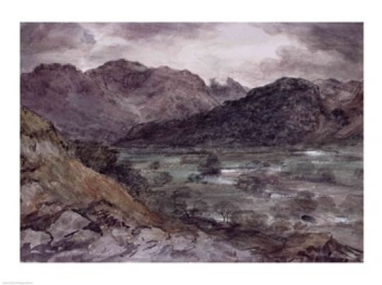 View in Borrowdale Canvas Art - John Constable (24 x 18)
